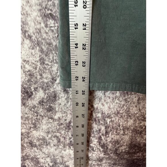 FREE PEOPLE Jeans Pants Womens L Blue In My Feelings Velvet Bootcut Zipper Boho - Picture 8 of 13